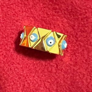 Like candy!!! Roxanne
Assoulin Style enamel geometric shape gold and evil eye